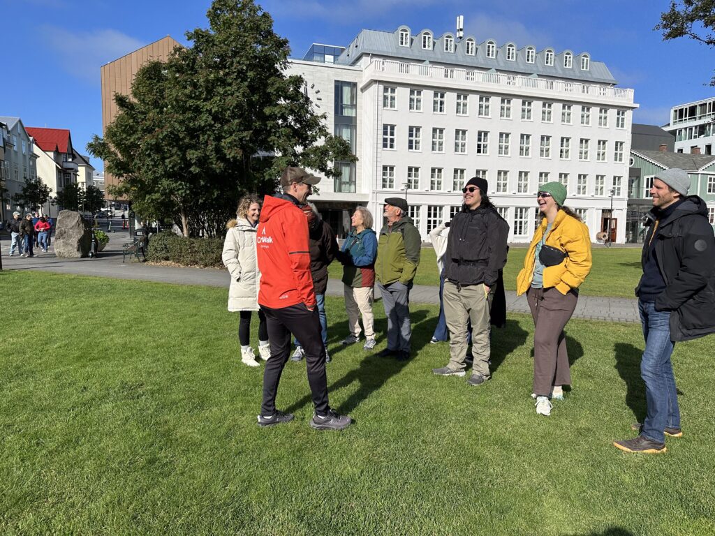 Citywalk Reykjavik's 2 hour walking tour with our local guide in Austurvöllur square Reykjavik